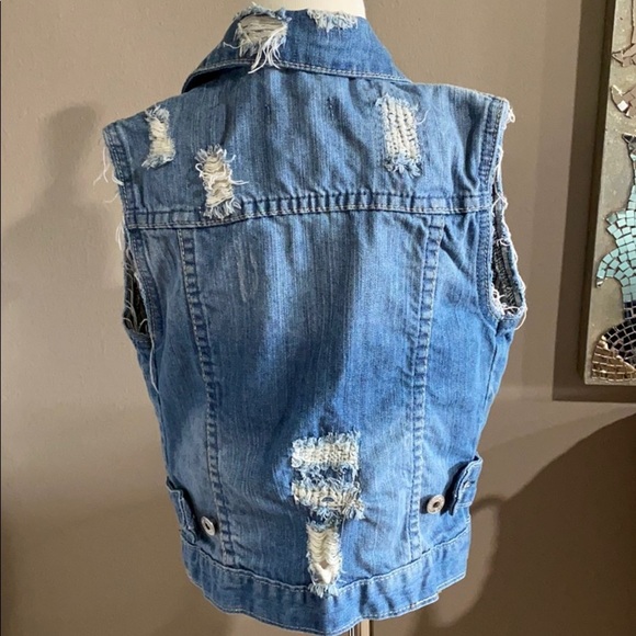 Butter Super Soft Distressed Denim Vest - Picture 2 of 8